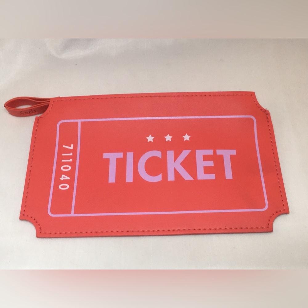 Ticket Graphic Orange Bag